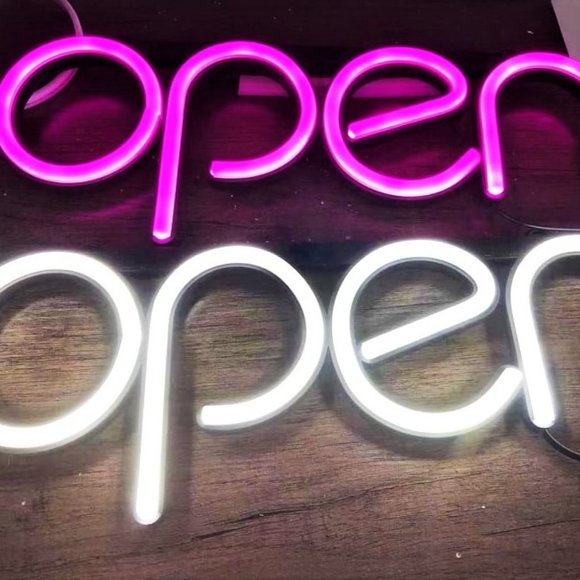 OPEN neon signage